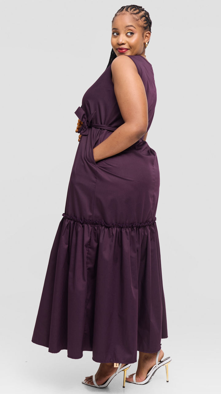 Lizola Tiffany Maxi Dress - Dark Purple