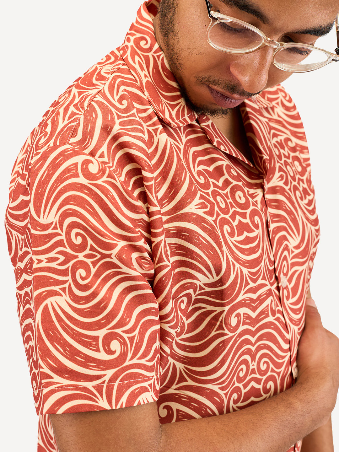 Kitu Kali Casual Shirts - Orange