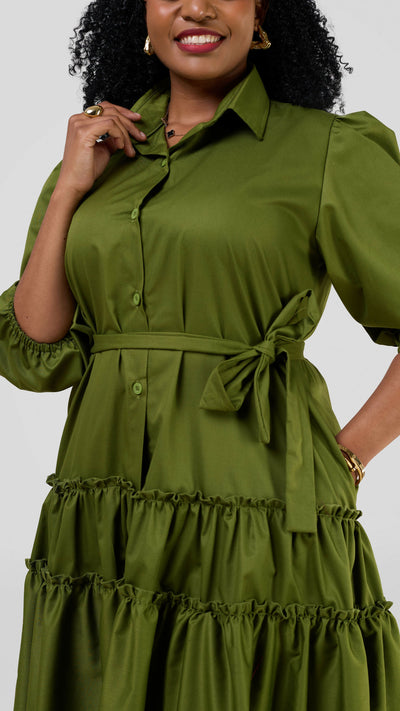 Lizola Melanie Shift Dress - Green
