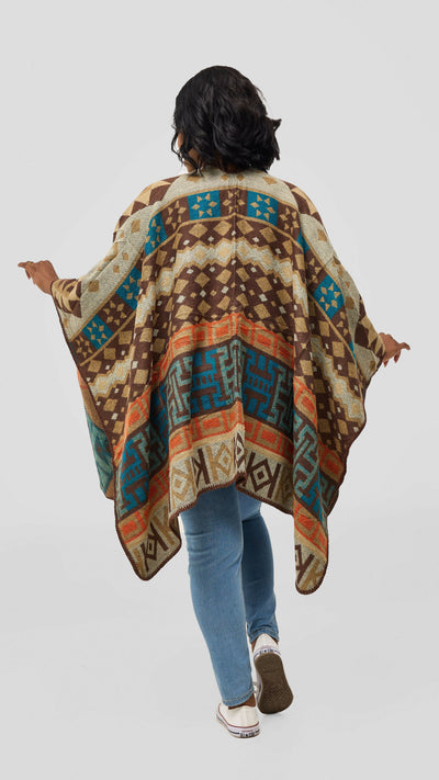 Afrodame Light Poncho - Brown