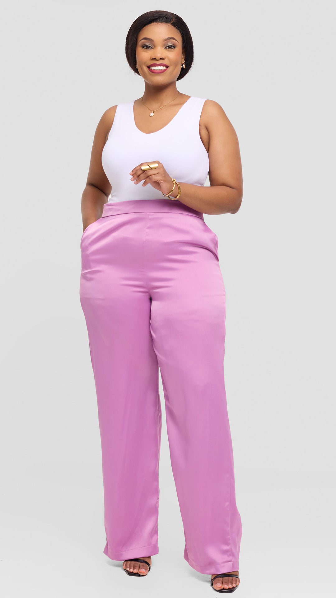 Lizola Wunniche Palazzo - Pink