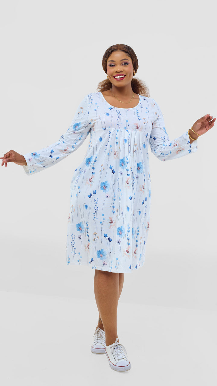 Pretty Gline Soft Cotton Dress - Floral