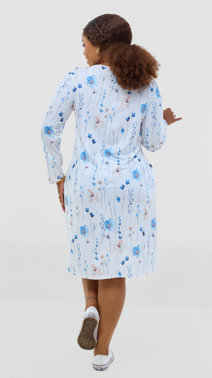 Pretty Gline Soft Cotton Dress - Floral