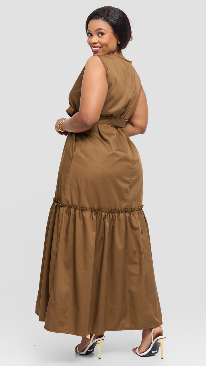 Lizola Valery Maxi Dress - Brown