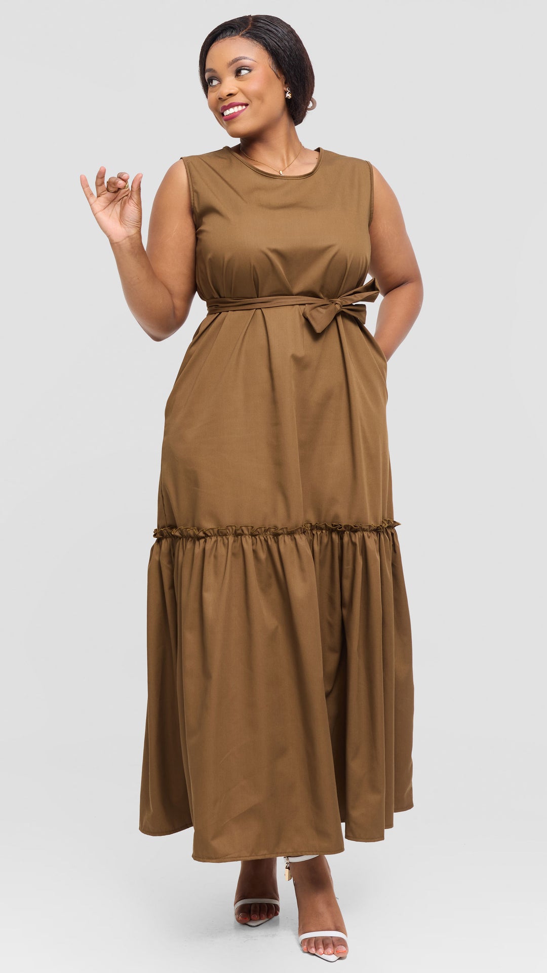 Lizola Valery Maxi Dress - Brown