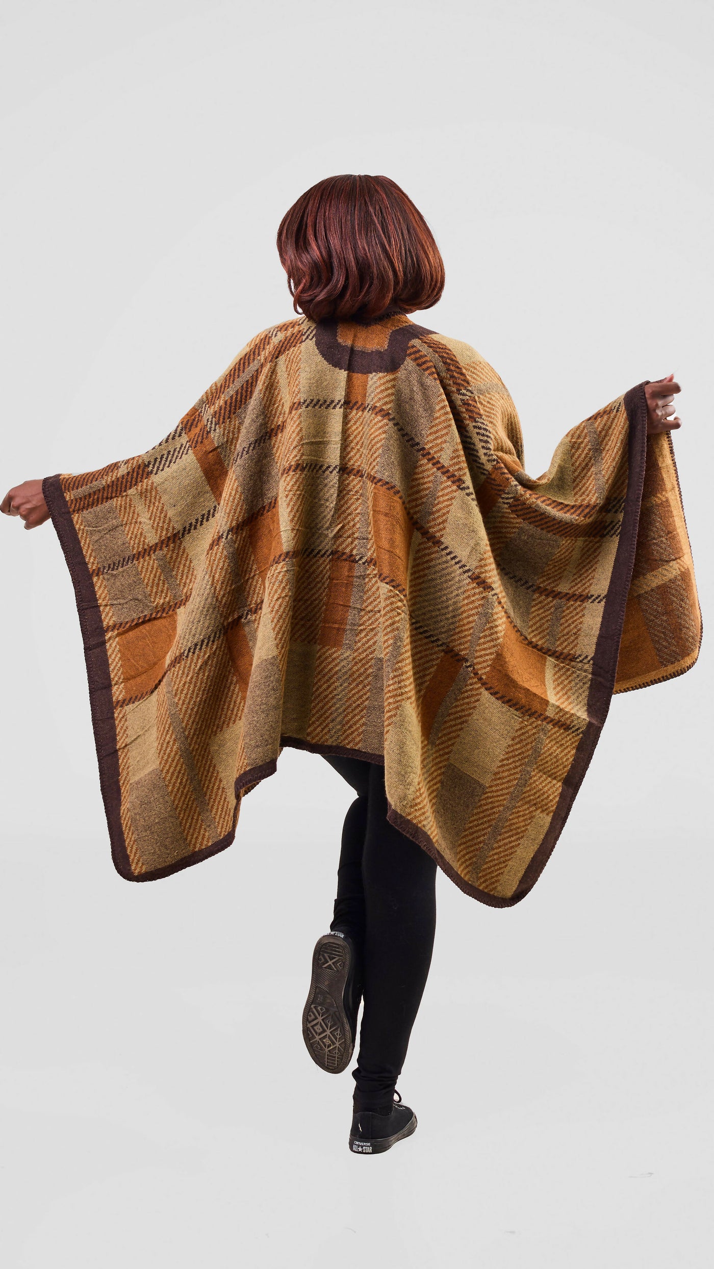 Afrodame Light Poncho - Brown