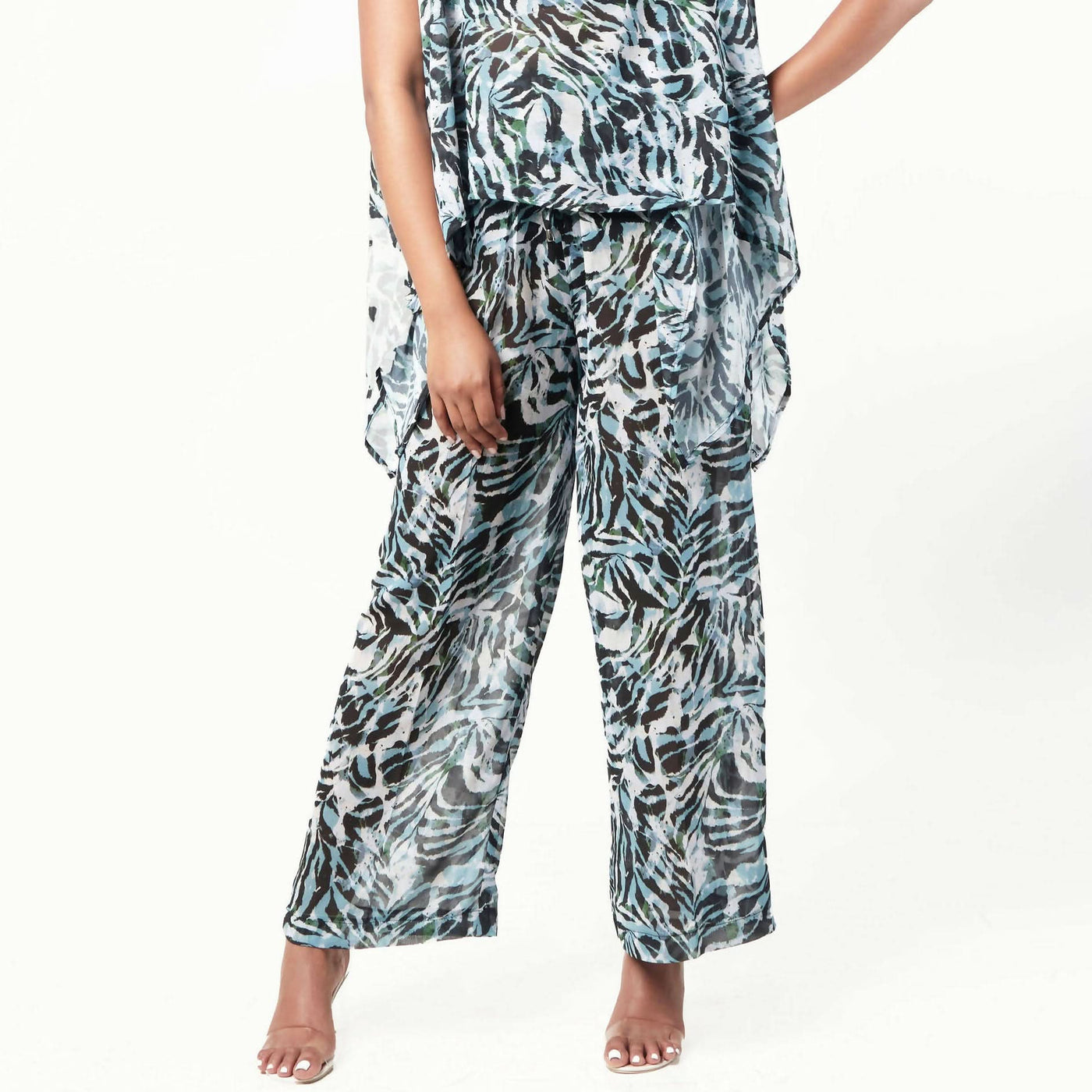Zoë Qu'an Pastel Trouser - Blue Stripe - Shopzetu