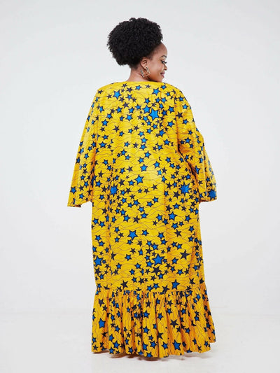 Zola Star Struck Kimono - Yellow - Shopzetu