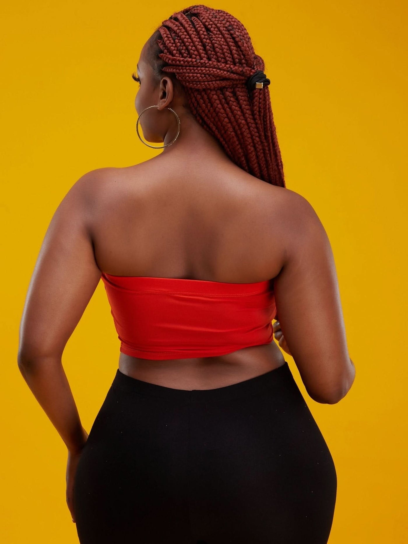 Zoya Basic Jersey Bandeau - Orange - Shopzetu
