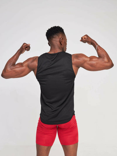 ZbyZ Give Thanks Go Hard Sleeveless Tee - Black - Shopzetu