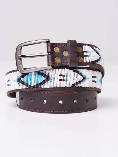 Kiondo Everyday Beaded Belt - Brown - Shopzetu