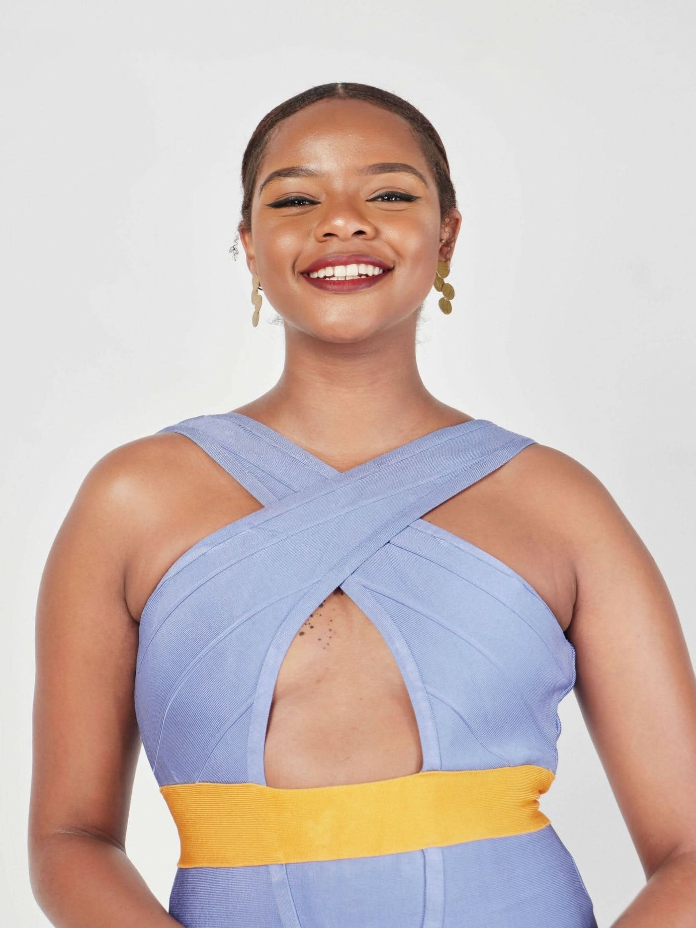 Zola Andrea Bandage Dress - Purple - Shopzetu