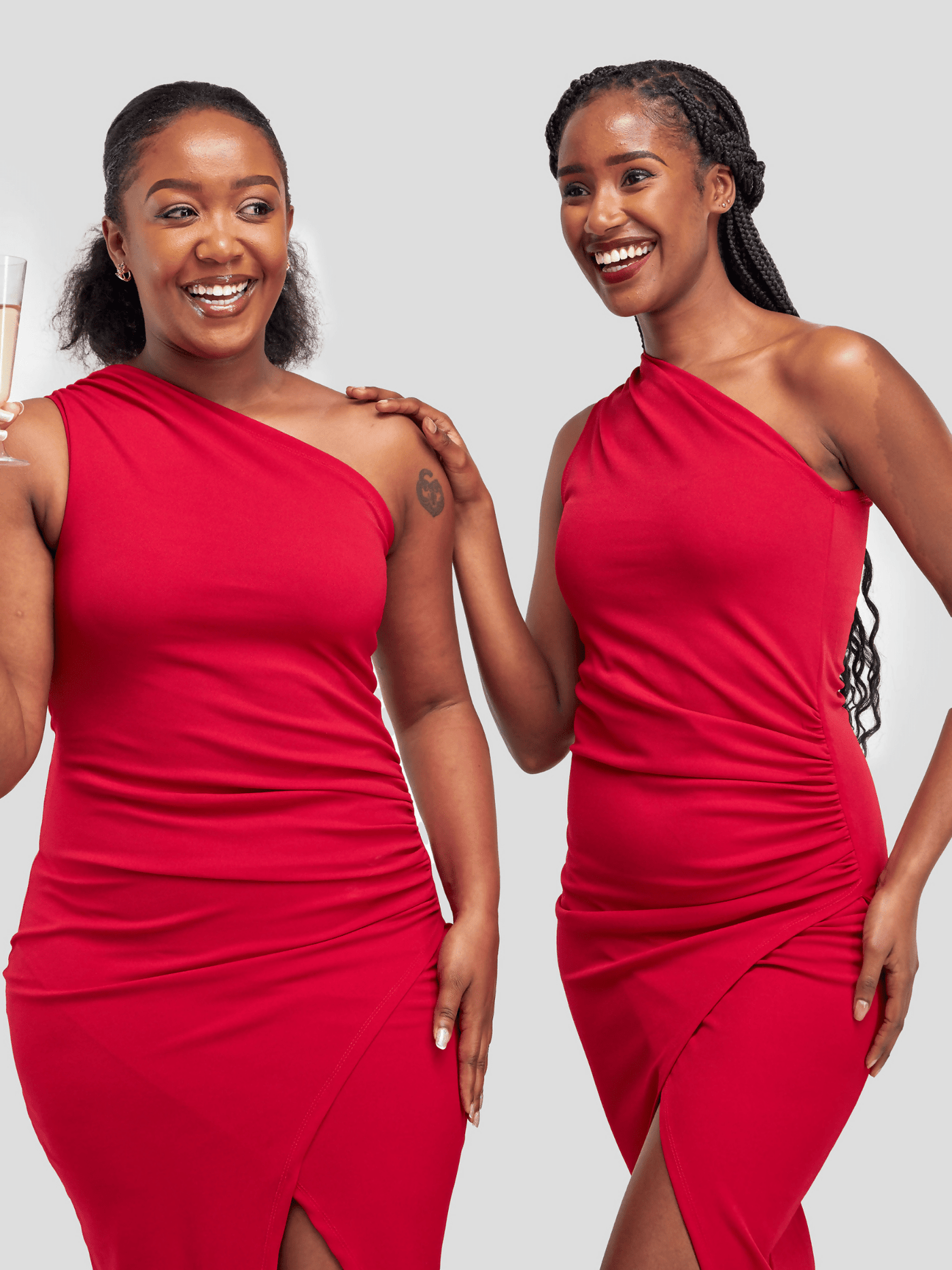 Tuli Nawi Dinner Dress - Red - Shopzetu