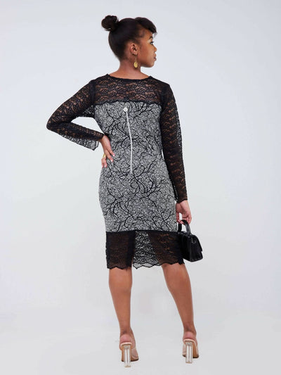 Zola Black Crystal Ankara - Black - Shopzetu