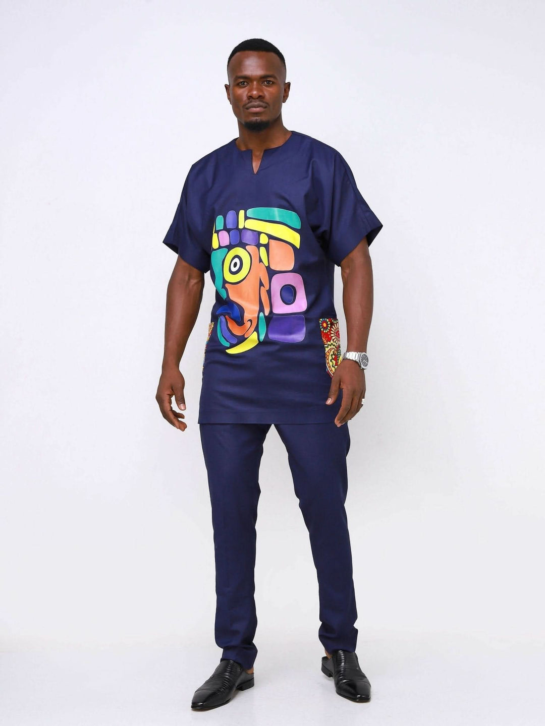 Ancestral House Two Piece - Blue - Shopzetu