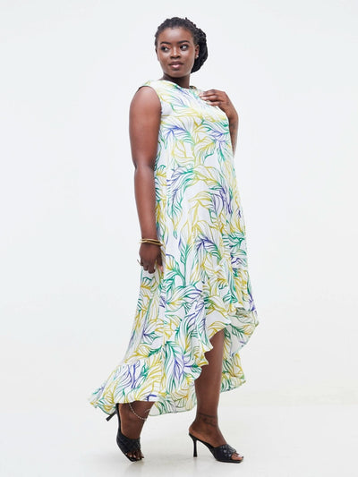 Phyls Collections Lamu Tamu High Low Dress - Green - Shopzetu
