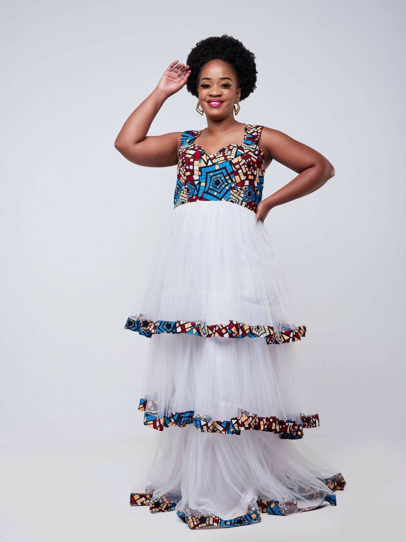 Zola White Rosa Gown - White - Shopzetu