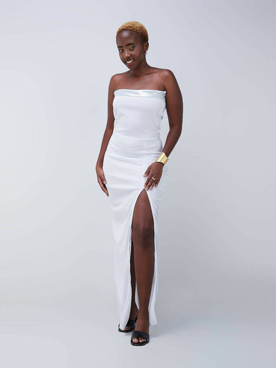 Da'joy Fashions Aphrodite Maxi Dress - White - Shopzetu