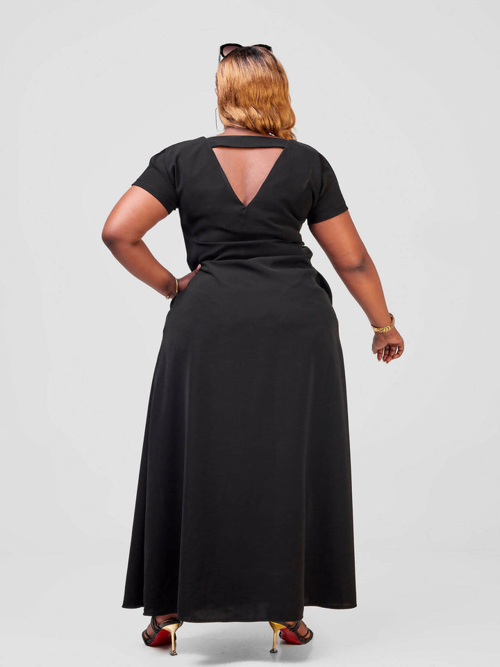 Salok Havilah Anisa Dress - Black - Shopzetu