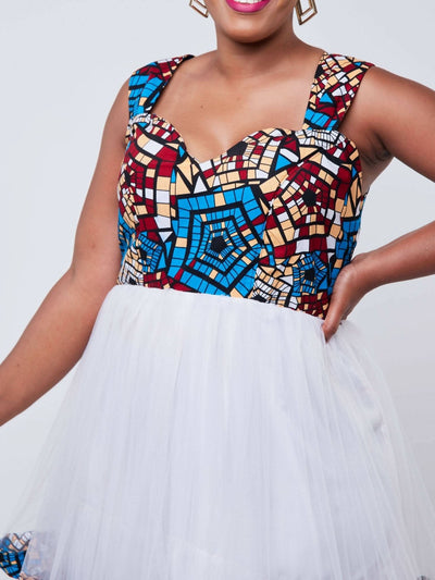 Zola White Rosa Gown - White - Shopzetu