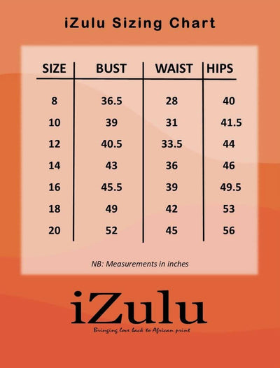 Izulu Havannah Dress - Blue - Shopzetu