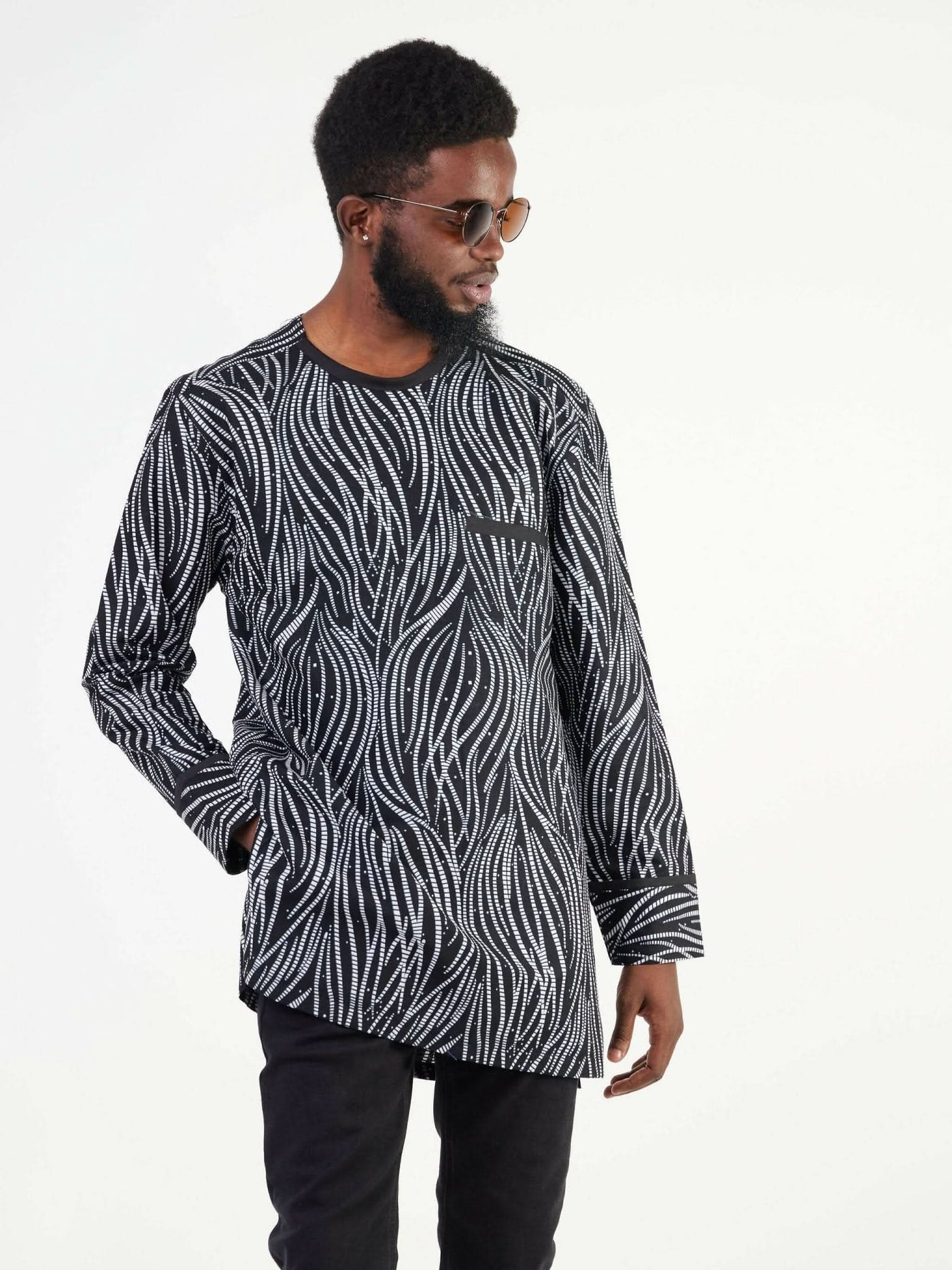Zola Uzuntu Men's Shirt - Black - Shopzetu