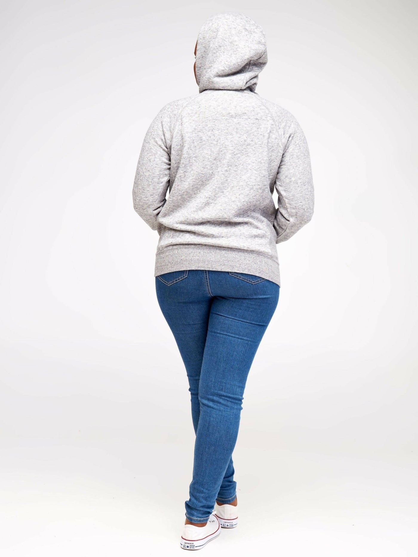 Hessed Zip Up Unisex Hoodies - Grey - Shopzetu