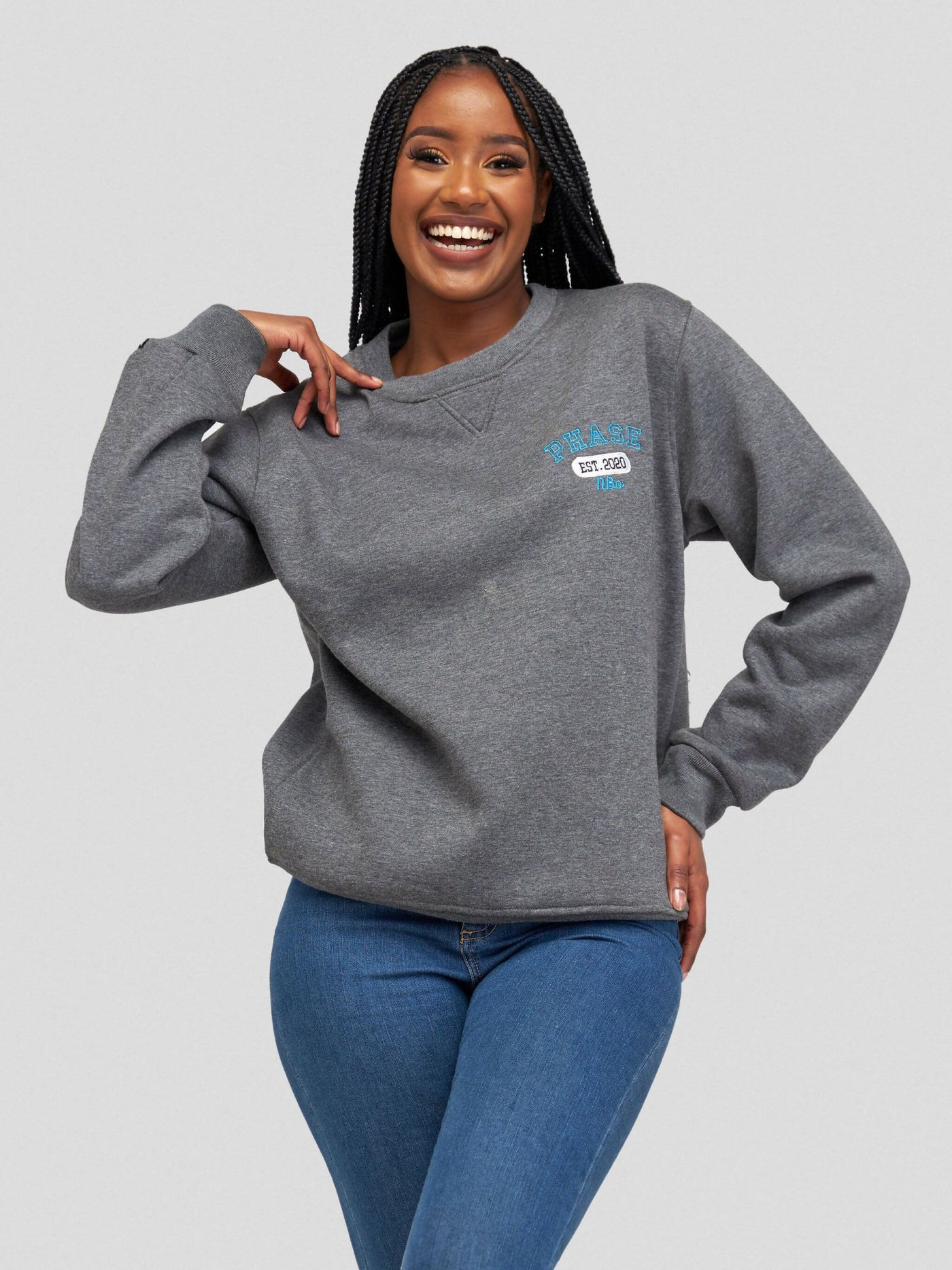 Phase Brands Sweatshirt - Grey - Shopzetu