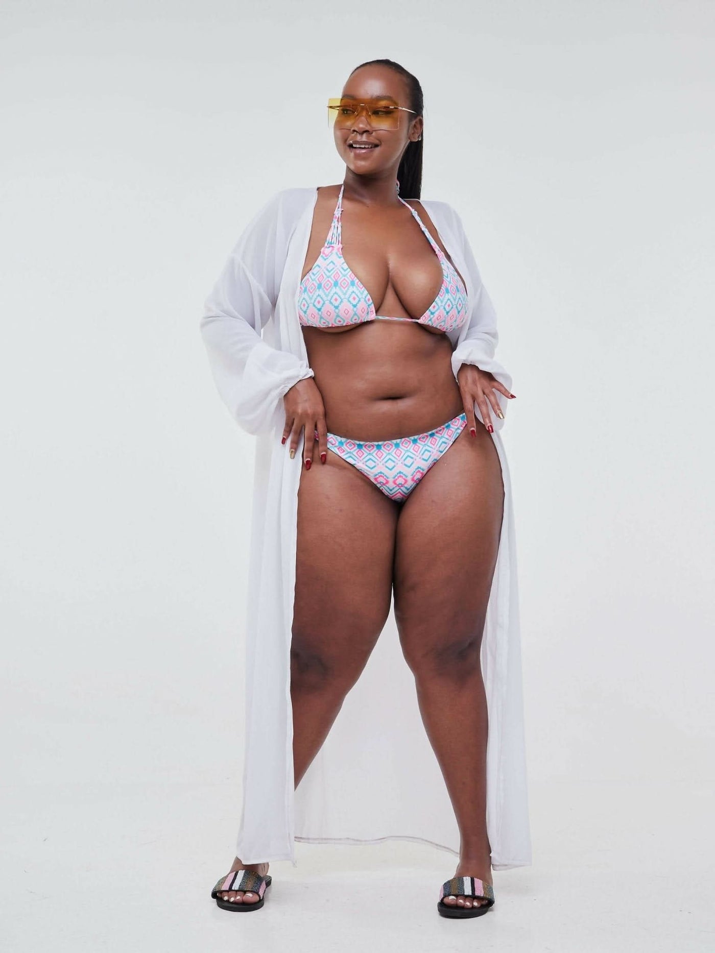 Zola Aztec Bikini - Blue - Shopzetu