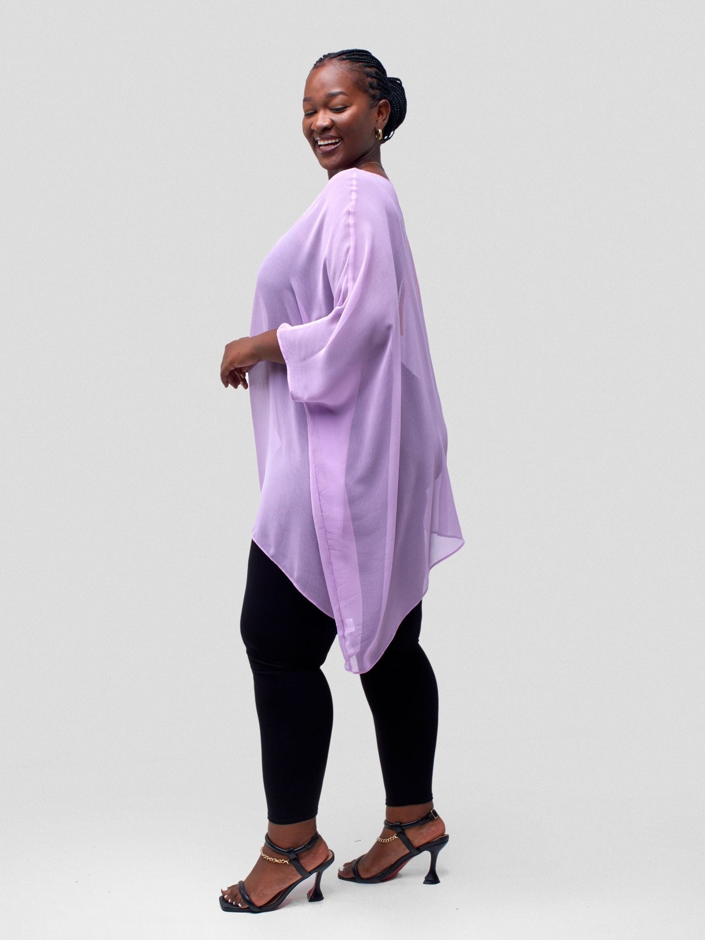 Vivo Basic Liv Chiffon Top - Light Purple - Shopzetu