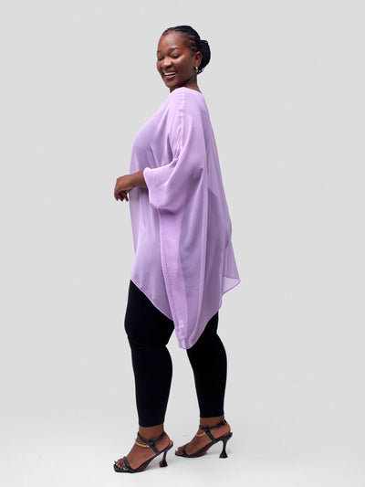 Vivo Basic Liv Chiffon Top - Light Purple - Shopzetu