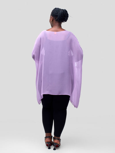 Vivo Basic Liv Chiffon Top - Light Purple - Shopzetu