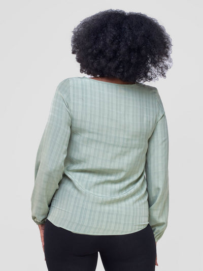 Vivo Basic Long Sleeved Bishop Top - Mint - Shopzetu