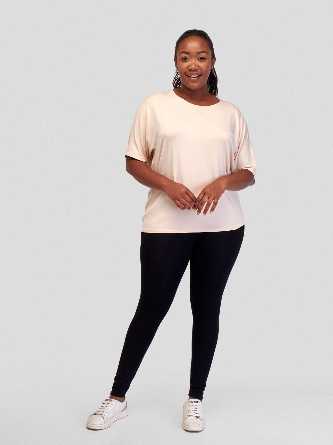 Vivo Basic Sienna Jersey Top - Buttermilk - Shopzetu