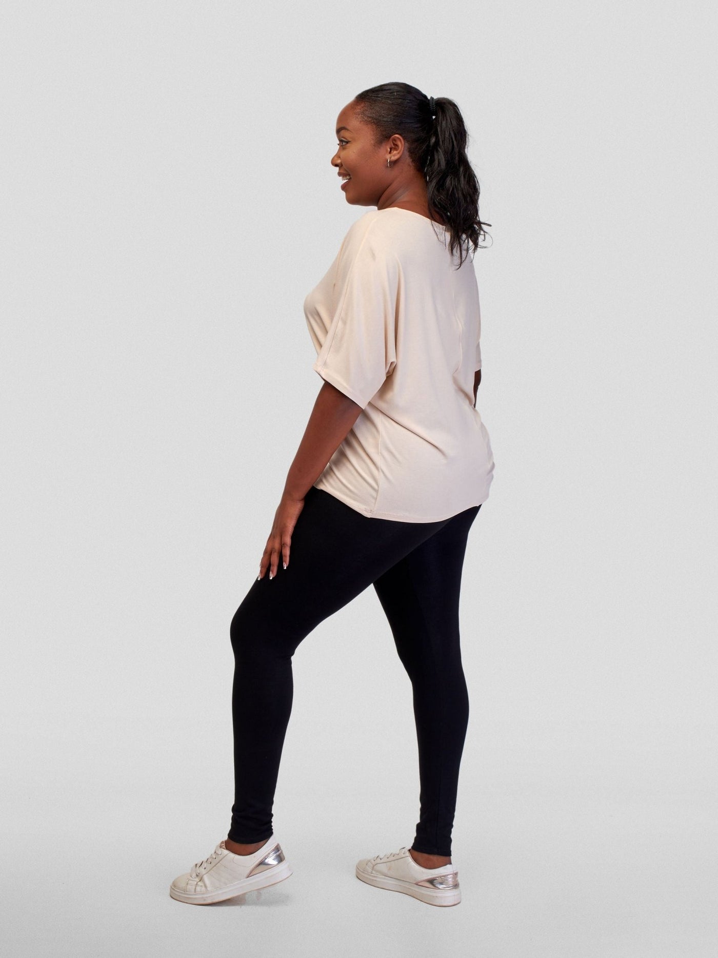 Vivo Basic Sienna Jersey Top - Buttermilk - Shopzetu