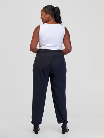 Vivo Ava Tapered Pants - Black - Shopzetu