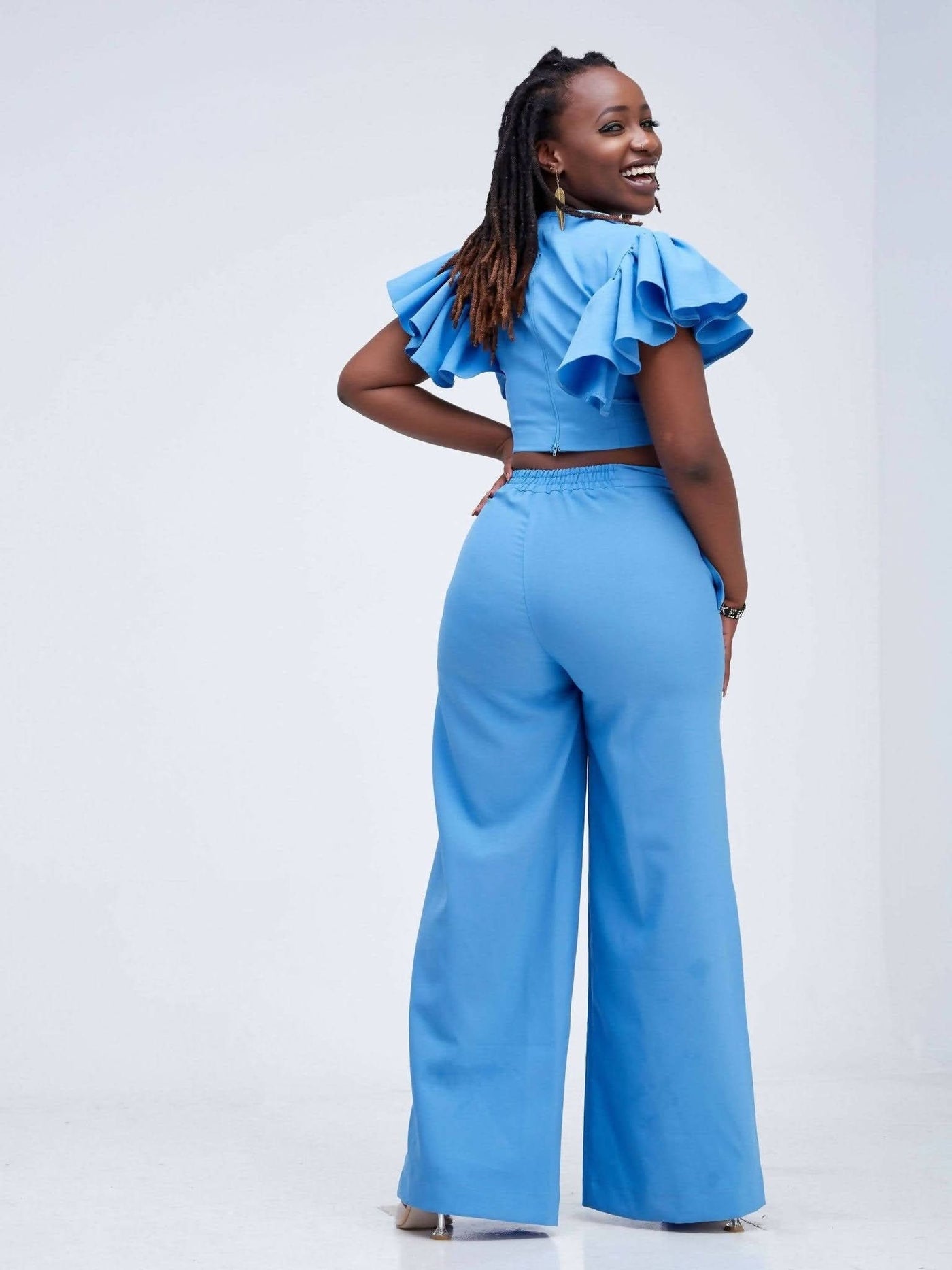 Izulu Latika Pants Set - Blue - Shopzetu