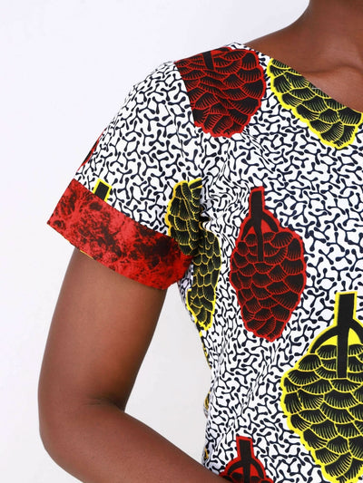 Ancestral House Africa Inspired Uwa Loose Dress - Grey - Shopzetu