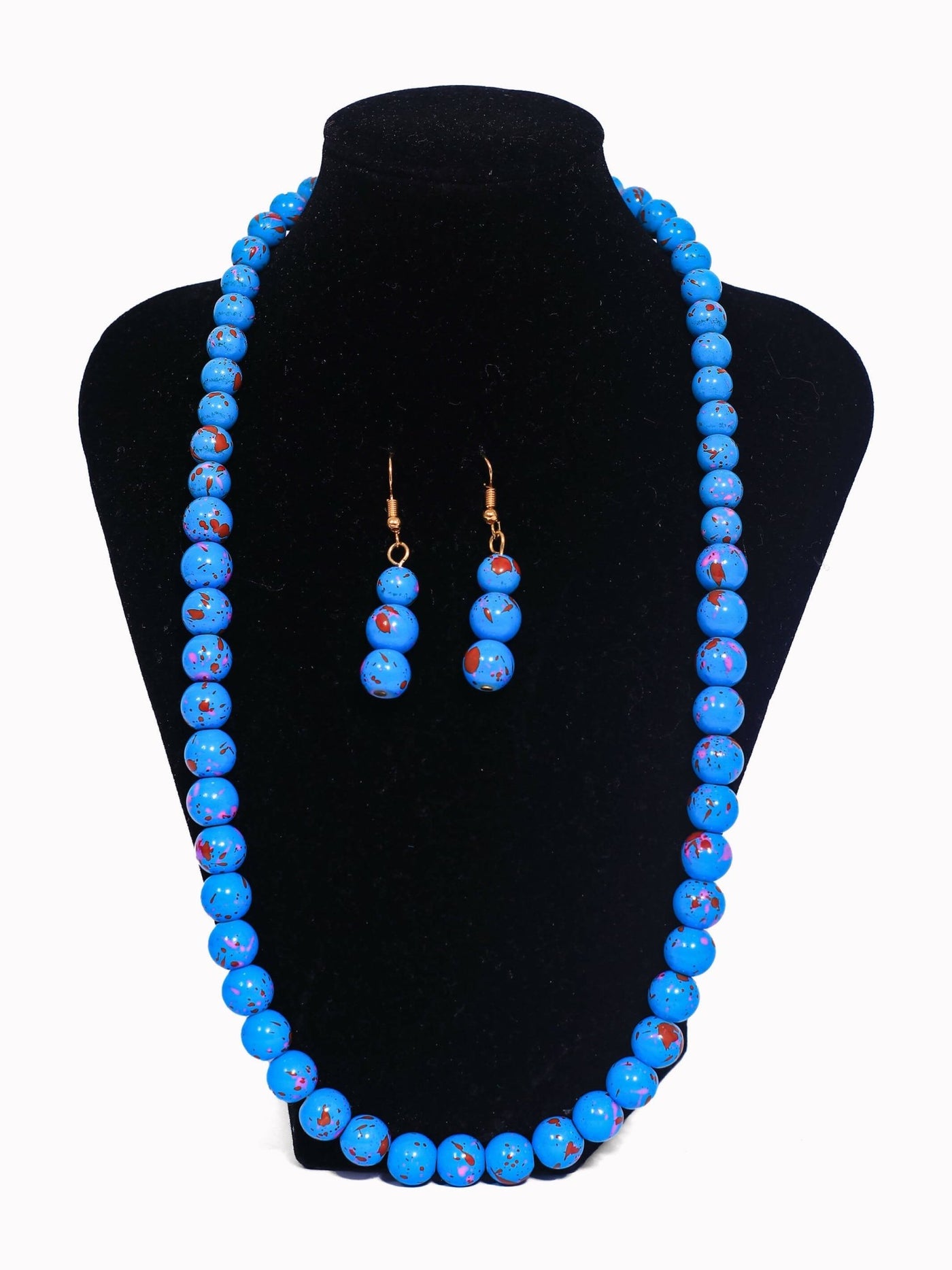 Klewisia Closet Shell Pearls Necklace Jewellery - Blue - Shopzetu