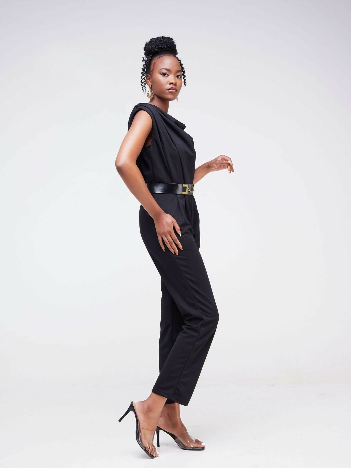 The Fashion Frenzy Inaya Jumpsuit - Black - Shopzetu