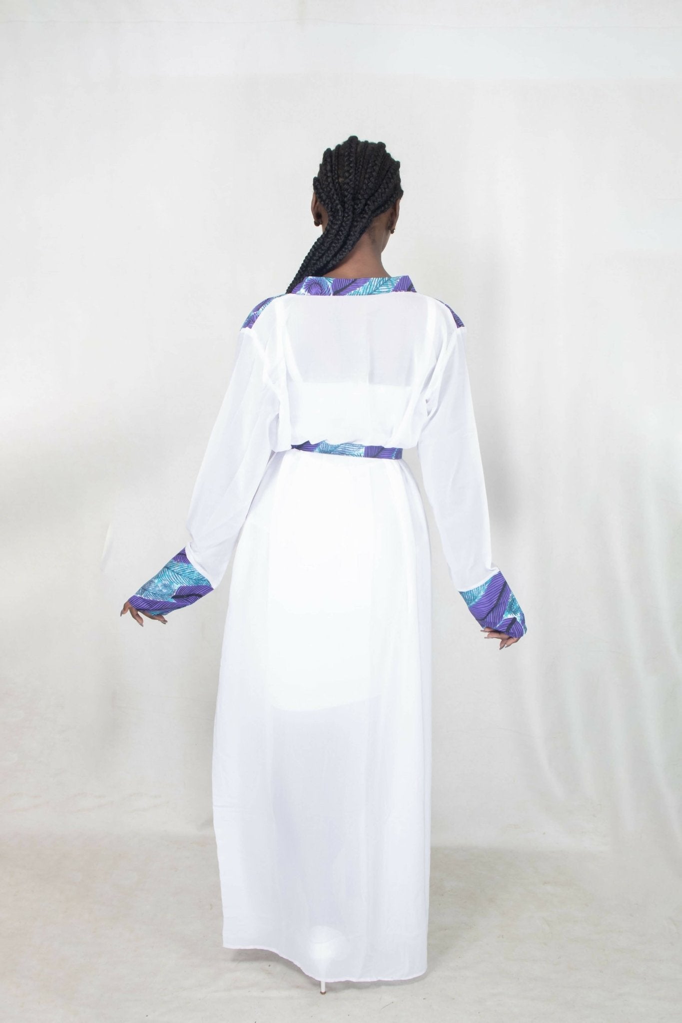 Da'joy Fashions Amun Kimono - White - Shopzetu