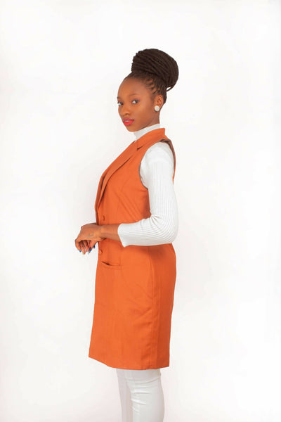 Da'joy Fashions Hathor Coat - Brown - Shopzetu