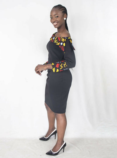 Da'joy Fashions Netal Dress - Black - Shopzetu