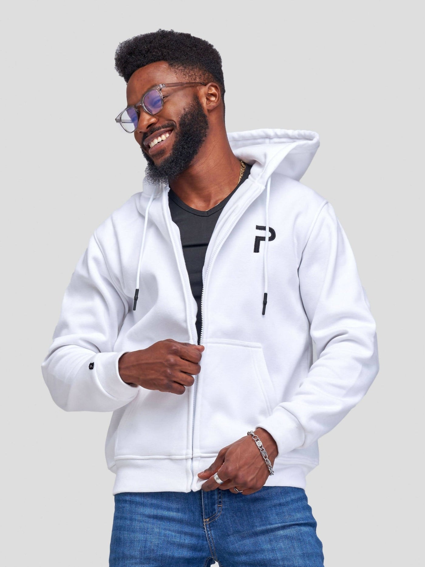 Phase Brands Hoodie - White - Shopzetu
