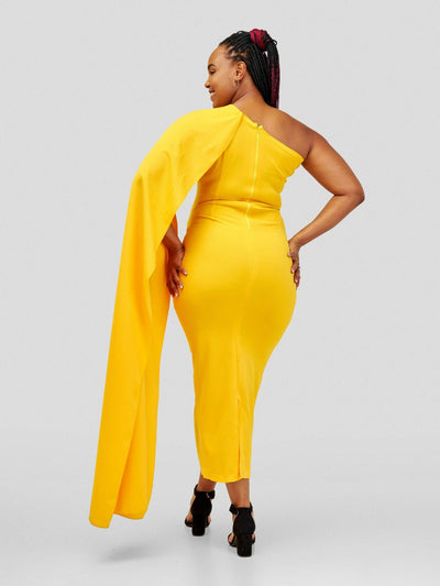 Vintlyne Pauline Dress - Yellow - Shopzetu