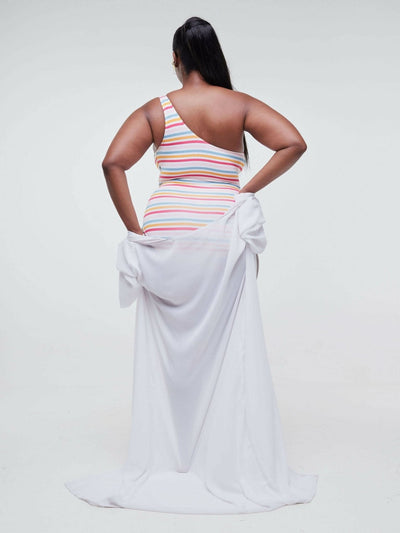 Zola Multicolored Swimsuit - Orange - Shopzetu