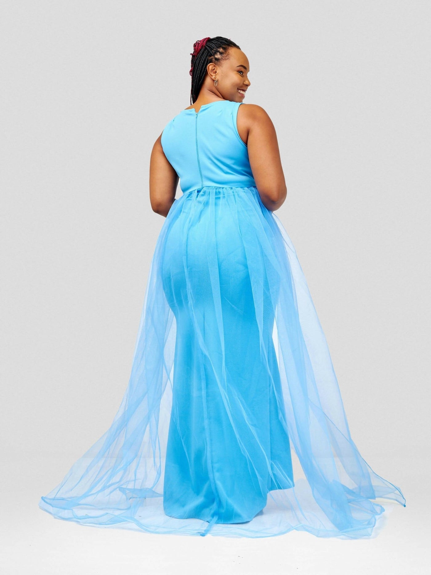 Vintlyne Jojo Dress - Sky Blue - Shopzetu