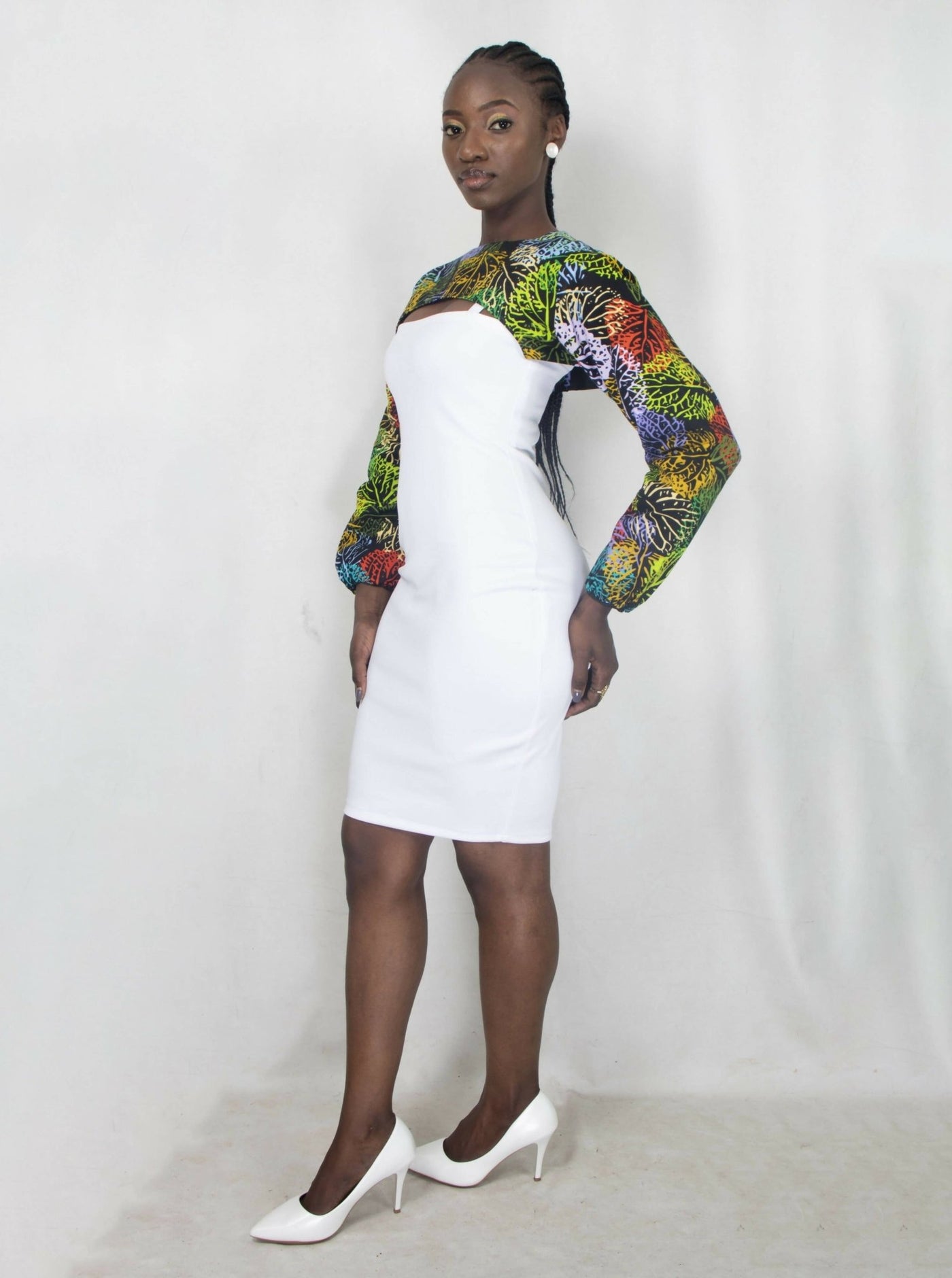 Da'joy Fashions Olinda Dress - White - Shopzetu