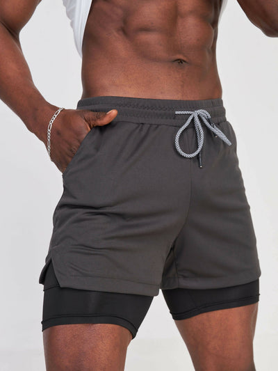 ZbyZ Fast And Free Shorts - Grey - Shopzetu