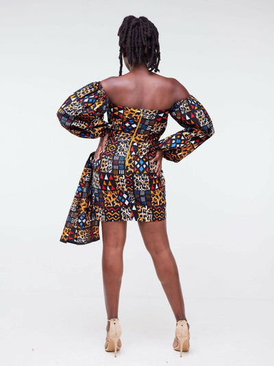 Zola Sondela Tribal Ankara - Brown - Shopzetu